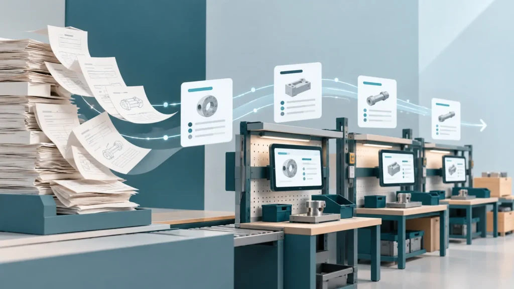 Digitalt flow fra arbejdsinstruktion til registrering og opfølgning